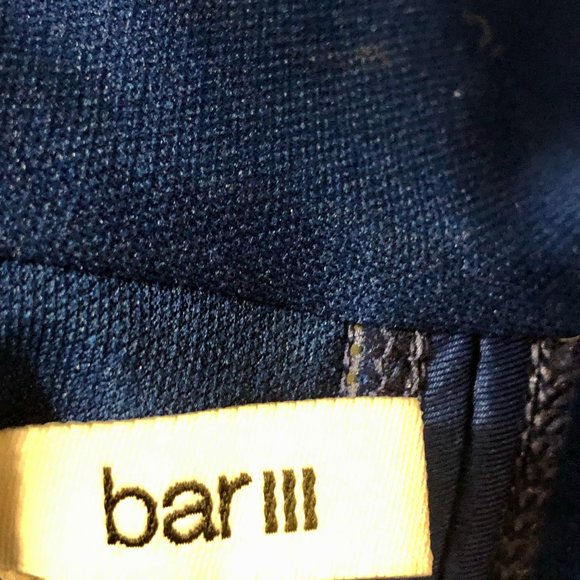 ☀Bar III Solids Bandeau Bikini Top: Size Large - Navy Blue - Picture 3 of 5